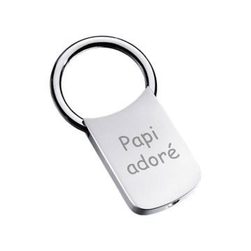 Porte-clé acier personnalisé - 2494
