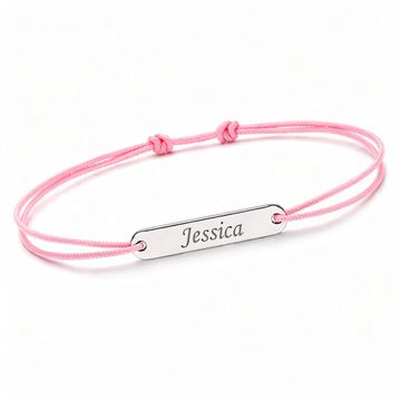 Bracelet cordon argent personnalisé - 2188