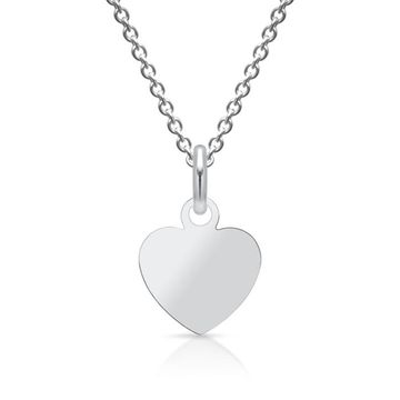 Pendentif coeur argent personnalisé - 0897