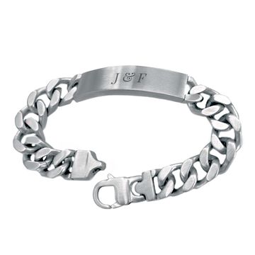 Gourmette acier personnalisée - 2099