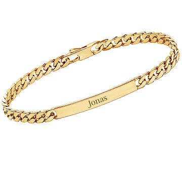 Gourmette plaqué or personnalisée 4mm - 2763