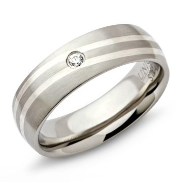 Bague acier femme personnalisée - 0425