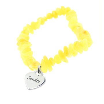 Bracelet ambre personnalisé - 1232