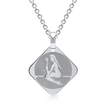 Pendentif zodiaque argent personnalisé - 0926