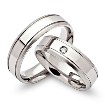 Alliances acier personnalisées - 0340