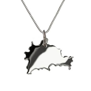 Pendentif argent Berlin personnalisé - 1189