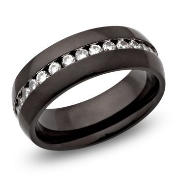 Bague acier femme personnalisée - 0432