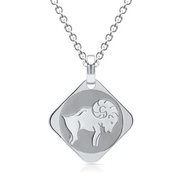 Pendentif zodiaque argent personnalisé - 0921