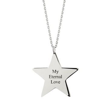Pendentif étoile argent personnalisé - 2332