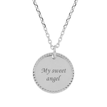 Médaille argent personnalisée - 2348