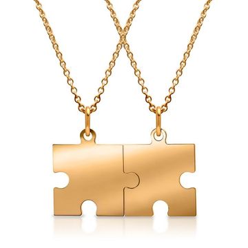 Pendentif argent Puzzle personnalisé -1129