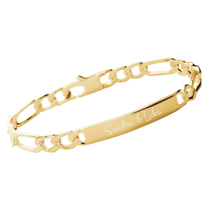 Gourmette NICOLE En Plaqué Or - Neuve Sans Emballage, Style Bracelet Chaîne