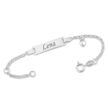 Gourmette argent personnalisée - 1098