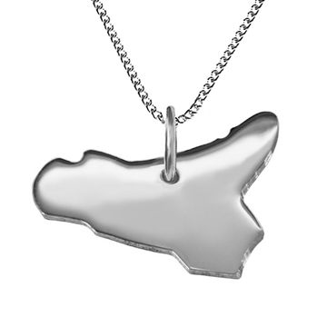 Pendentif argent Sicile personnalisé - 2070